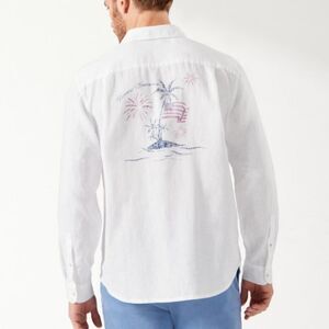 Tommy Bahama Americana Palms Linen Shirt